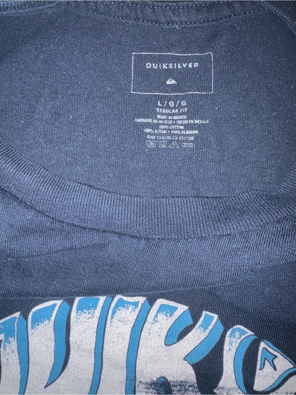Quiksilver Black Short-Sleeve Tee with Patriotic Surf Graphic - Picture 3 of 4